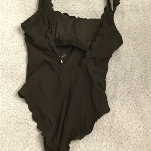 J. Crew Black Scalloped One Piece Swimsuit - Picture 16 of 16